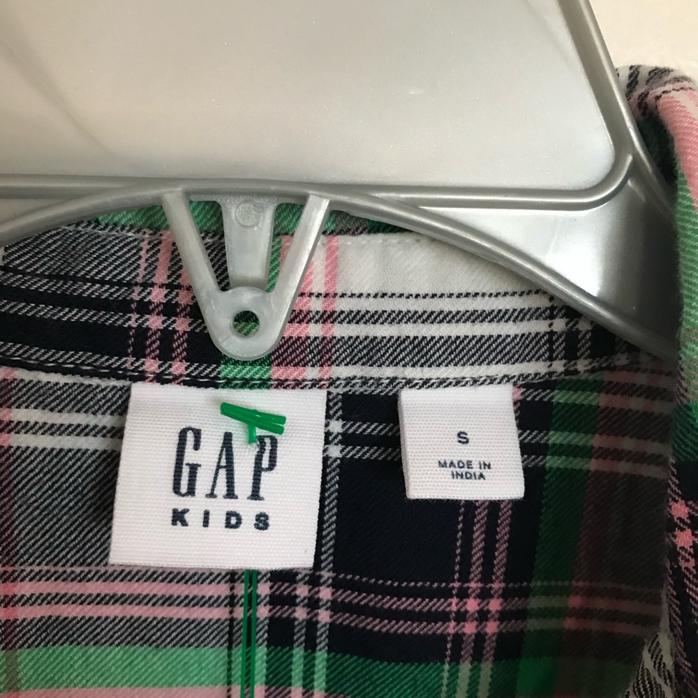 Gap Girl Plaid Top - Size S - Picture 2 of 10